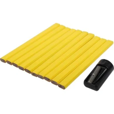 Afbeelding van Talen Tools Timmermanspotloden Bouwpotloden 10 stuks Inclusief slijper