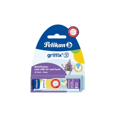 Image de PELIKAN mines pour le porte &quot;griffix&quot; , emballage blister grade de dureté: HB contenu: 2 étuis 3 pièces chacune (960492)