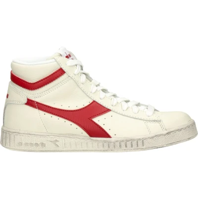 Afbeelding van Diadora GAME Unisex Sneakers hoog, Maat: 44, White/red pepper Leer