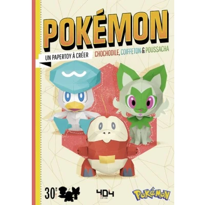 Image de Pokémon Chochodile, Coiffeton &amp; Poussacha Un papertoy à créer