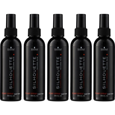 Afbeelding van 10x Schwarzkopf Silhouette Super Hold Pumpspray 200ml bundel/set/pakket