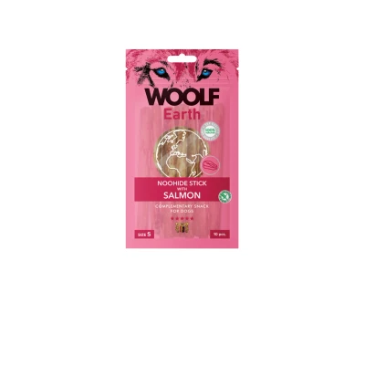 Afbeelding van Woolf Earth Stick S 90 g Hondensnack Zalm
