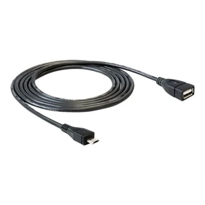 Image de Delock Câble USB Micro de type B (M) pour (F) 2.0 OTG 50 cm