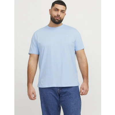 Afbeelding van JACK&amp;JONES PLUS JJEPAULOS TEE SS CREW NECK NOOS PLS Heren T shirt Chambray Blue