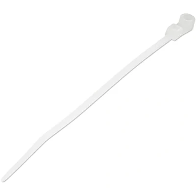 Afbeelding van Klemklemmen met montagegaten, 10 cm, breedte 2 mm, diameter 24 weerstand 8 kg, halskettingen van nylon 66 schroefgaten, UL gecertificeerd, 100 stuks (CBMZTS10N4)
