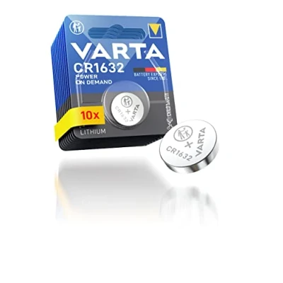 Afbeelding van VARTA CR1632 knoopcellen, 10 stuks, Power on Demand, lithium, 3 V, veilige verpakking voor kinderen, Smart Home apparaten, autosleutels en andere toepassingen