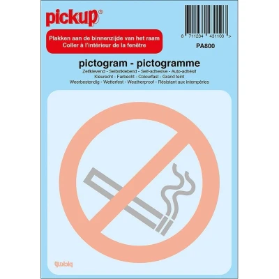 Afbeelding van Pickup Pictogram Achter Glas 10x10cm Verboden Te Roken
