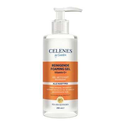 Afbeelding van 3x Celenes Duindoorn Reinigende Foam Gel Vettige / Combinatie Huid 250 ml