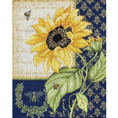 Afbeelding van Borduurpakket LETISTITCH 998 Sunflower Melody (telpatroon)