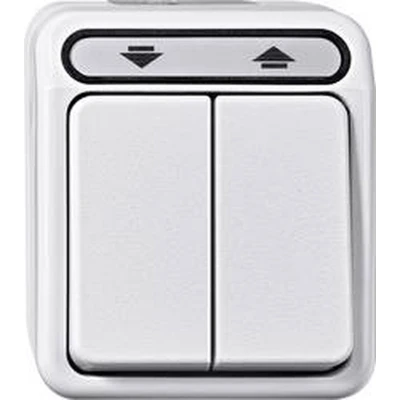 Afbeelding van Merten 4075006 AquaStar Compleet Rolluikschakelaar spatwaterdicht Polar wit 1 stuks