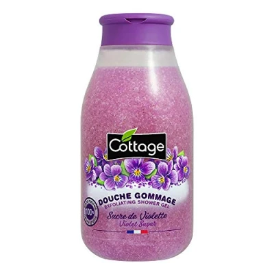 Image de Cottage Douche Gommage Sucre de Violette Grains Exfoliants 100% Naturels