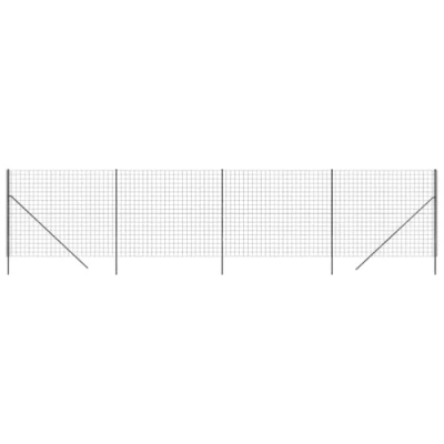 Afbeelding van Draadgaashek 1,8x10 m gegalvaniseerd staal antracietkleurig