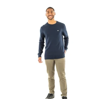 Afbeelding van Tommy Jeans SLIM Essentials Trui, Heren, Maat: Medium, Dark night navy