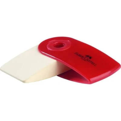 Afbeelding van Faber Castell gum Sleeve mini met houder PVC vrij FC 182411
