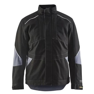 Image de Veste hiver retardant flamme noir/gris respirantétanche