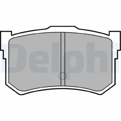 Afbeelding van DELPHI LP678 Remblokkenset Met akoestische slijtagewaarschuwing anti kreukplaat Zonder toebehoren HYUNDAI: SONATA 4, HONDA: LEGEND 1