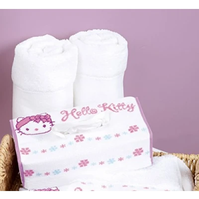 Afbeelding van Tissuedoos kit Hello Kitty in de badkamer Vervaco PN 0148999