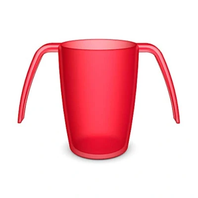 Afbeelding van Beker met 2 handvatten 250 ml rood