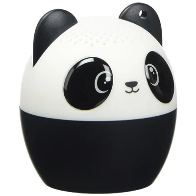 Afbeelding van Legami Mini handsfree en draadloze luidspreker, Pump Up The Volume, Ø 4,3 cm, rubberen buitenbekleding, kunststof binnenkant, Panda thema, selfie opname op afstand