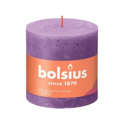 Afbeelding van Rustiek stompkaars 100/100 Vibrant Violet Bolsius