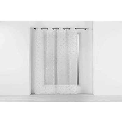 Afbeelding van Gordijn voor de woonkamer met ringen OLYMPIA, geborduurd, 140 x 240 cm