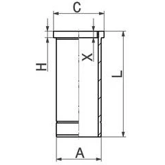 Afbeelding van Kolbenschmidt Cilinderbus/voering O ring 89920110