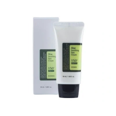 Afbeelding van Cosrx ALOE Soothing SUN Cream SPF50+ Zonnebrandcrème, Maat: 50 ml,