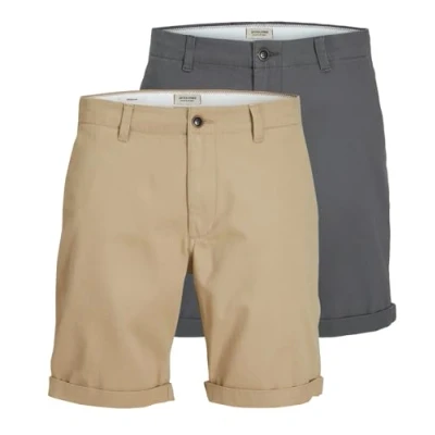 Afbeelding van JACK &amp; JONES Jjienzo Ww 01 Sts Chino Shorts Heren, 2 stuks (1 x asfalt, 1 crockery)
