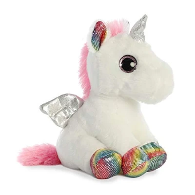 Afbeelding van Aurora Knuffel Sparkle Tales Spirit Unicorn 18 Cm Wit