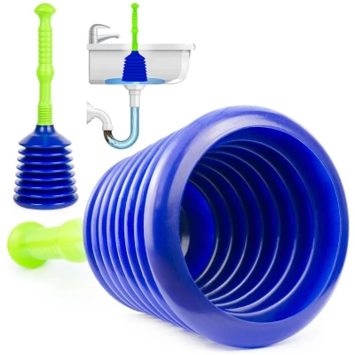 Afbeelding van Luigi&#039;s Afvoer en gootsteenontstopper voor badkamer, keuken, gootsteen, badkuip douche, klein krachtig, commerciële stijl &quot;Loodgieter&quot; met grote vouw