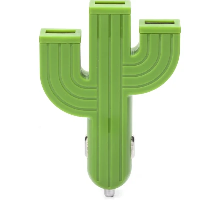 Afbeelding van Cactus Usb Autolader Met 3 Poorten
