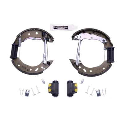 Afbeelding van HELLA Shoe Kit Pro 8DB 355 004 441 Remschijf, trommelrem Met wielremcilinder, stel element FORD: FIESTA 4
