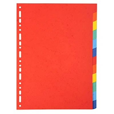 Image de Exacompta Intercalaires Cartes Lustrees A4 23t Jeu De 12