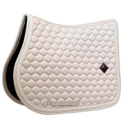 Afbeelding van Kentucky Zadeldekje Plaited Springen Beige Full