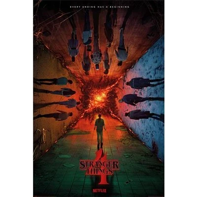 Afbeelding van Hole in the Wall Stranger Things Maxi Poster Season 4 (Diversen) Nieuw