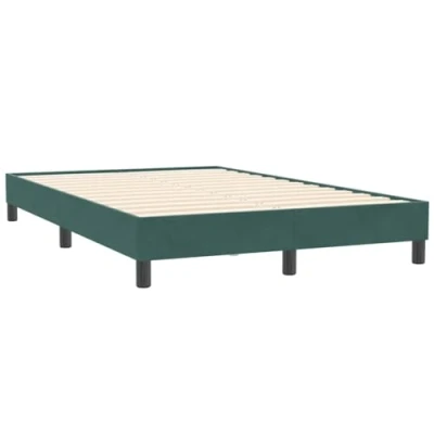 Afbeelding van vidaXL Boxspring zonder matras fluweel donkergroen 120x210 cm