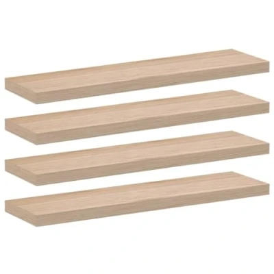 Afbeelding van vidaXL Wandschapppen 4 st 90x23,5x4 cm bewerkt hout