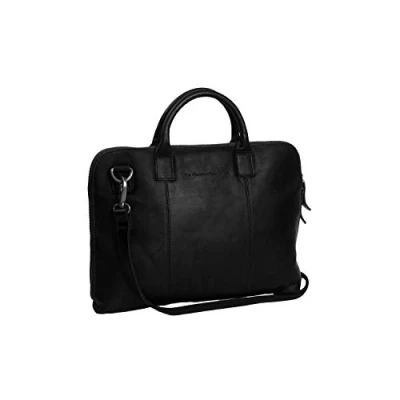 Afbeelding van The Chesterfield Brand Leren Laptoptas Zwart Harvey