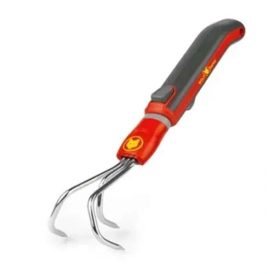 Afbeelding van Wolf Garten Krabbertje + Steeltje Tuinhandgereedschap Rood Geel