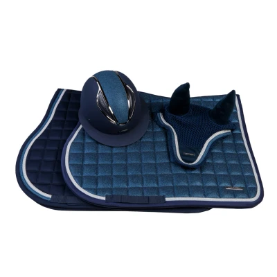 Image de Lami Cell Tapis de Selle Sparkling Dressage Marin Full