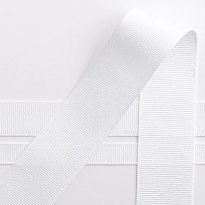 Afbeelding van Italian Options Grosgrain lint wit 10 mm x meter
