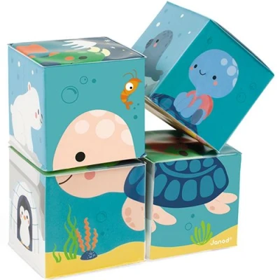 Afbeelding van Janod badpuzzel kubussen 4st