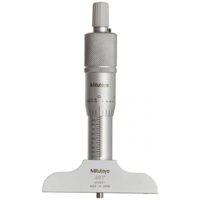Afbeelding van MITUTOYO 128 105 diepteschroefmaat 1&quot; met brugstuk 2.5&quot;