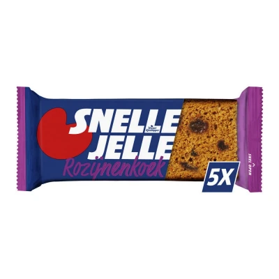 Afbeelding van Snelle Jelle Kruidkoek Rozijn 5 Pack 8 stuks