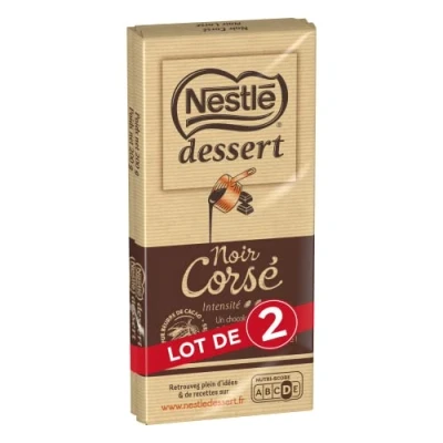 Afbeelding van Nestlé Dessert Pure chocolade, 2 x 200 g