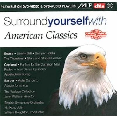 Afbeelding van John Wallace, Hu Kun, English Symphony Orchestra, William Boughton American Classics: Copland, Barber, Sousa (DVD)