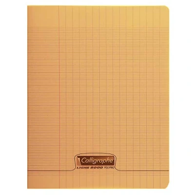 Image de Cahier 17x22(cm) Grands carreaux 96 pages couverture en polypro sans spirale Clairefontaine Calligraphe