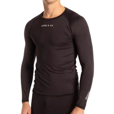 Afbeelding van Baselayer Thermoshirt Heren Black 990 XXL Zwart Hockeyshirt