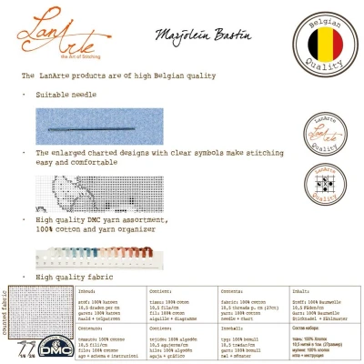 Afbeelding van Lanarte borduurpakket Nr 0196208 Telstof Marjolein Bastin Telwerk