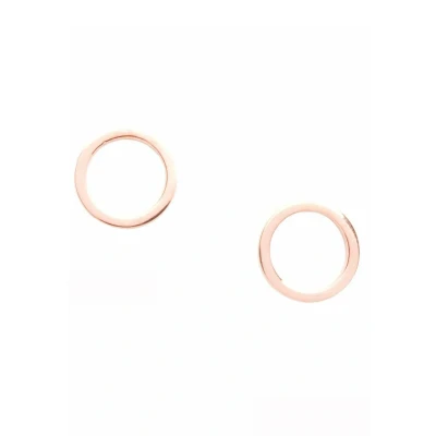 Afbeelding van Hey Happiness OPEN Circle Oorbellen, Dames, Maat: One Size, Rosegoldfarben